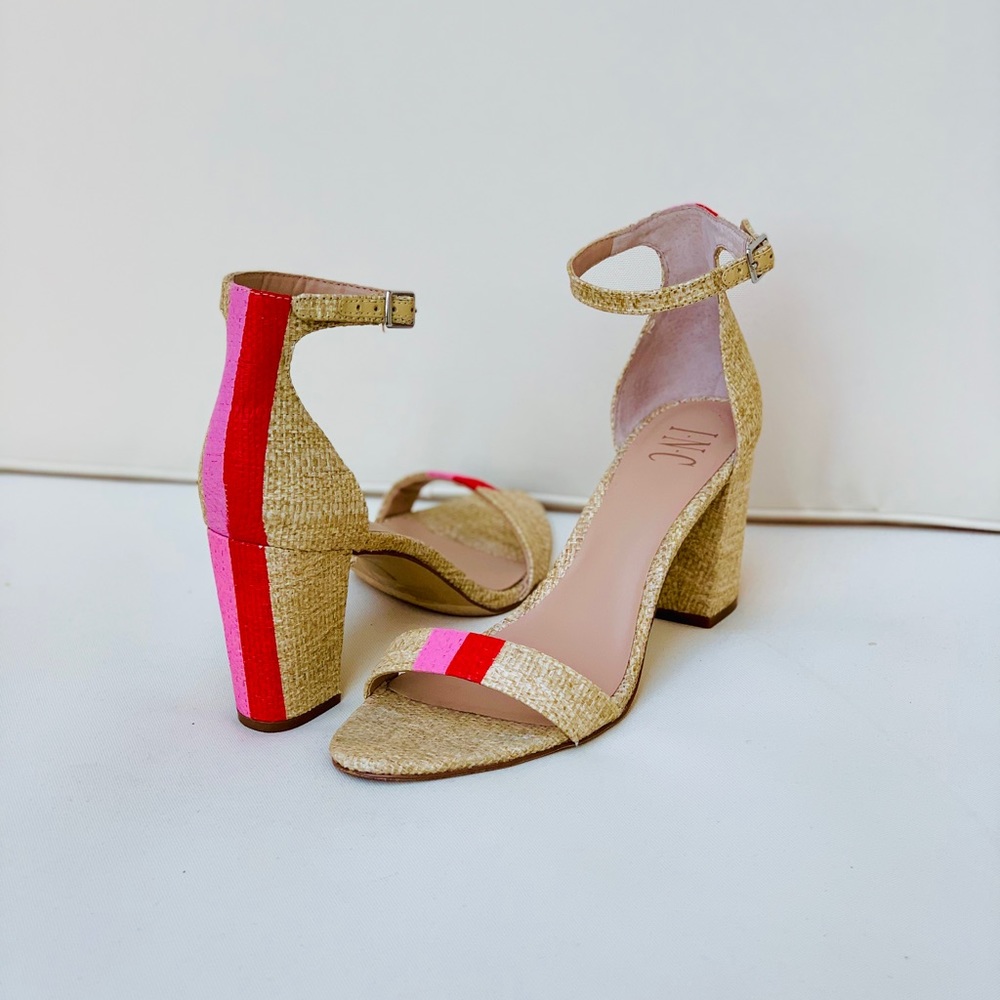 INC Kivah Sandal Ankle Strap, Block Heel Sandal